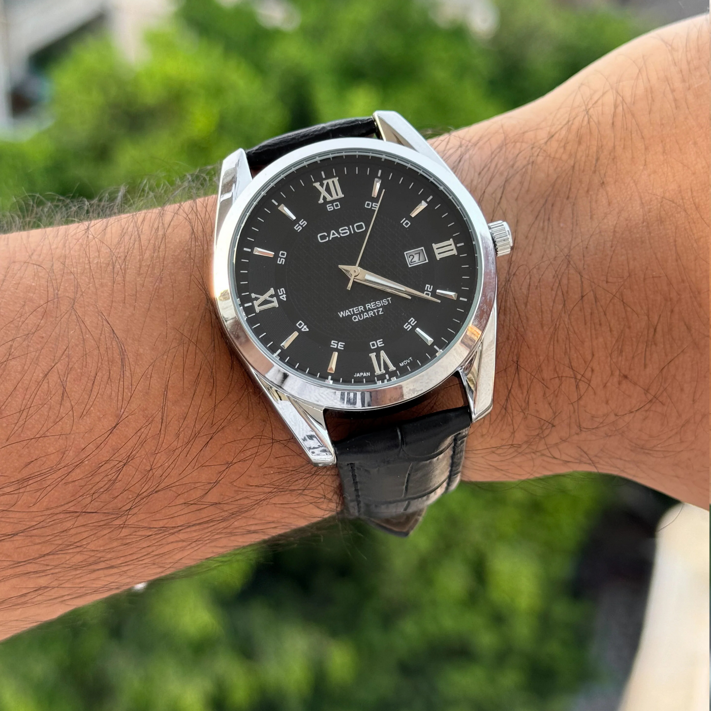 Casio genuine leather swiss
