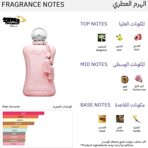 عطر ديلينا إكسكلوسف من بارفيومز دي مارلي للنساء - او دي برفيوم