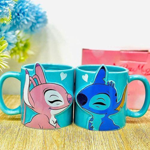 Set OF Ceramic Mug Couples-3 D Stitch
