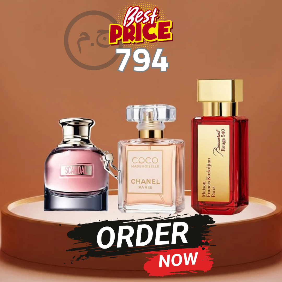 عرض بكرات روج ٤٥مل+ عطر كوكو شانيل 100مل+ عطر سكاندل 100مل