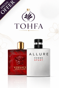 (١٠٠ ML) Versace Eros Flame + Allure Homme Sport عرض
