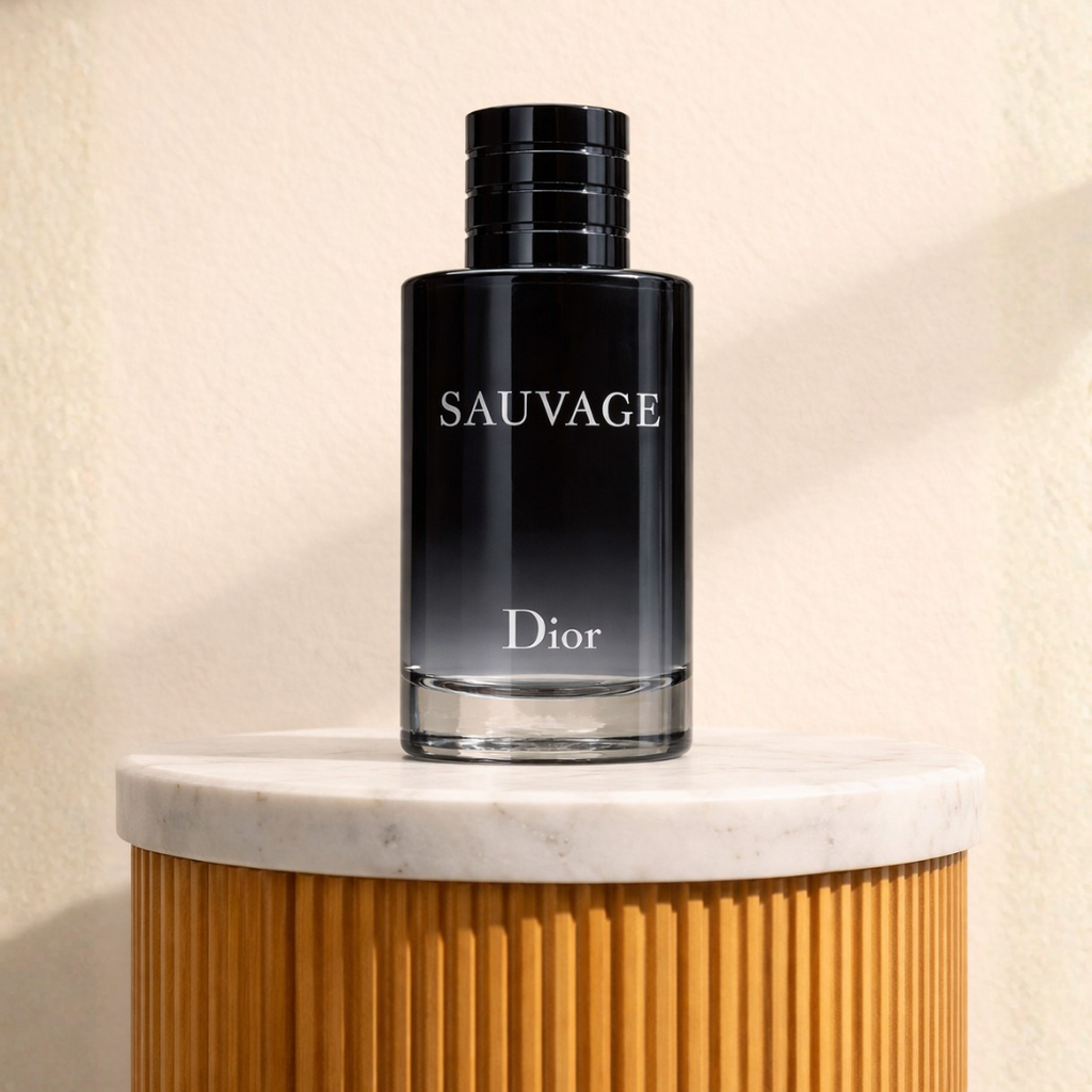 Gift box from Tohfa: Rolex watch (metal) + Sauvage perfume + Dior wallet + genuine leather belt + Tohfa blue box.