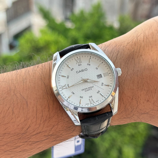 Casio genuine leather swiss