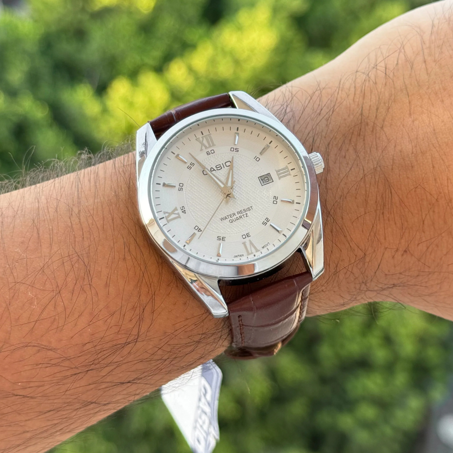 Casio genuine leather swiss