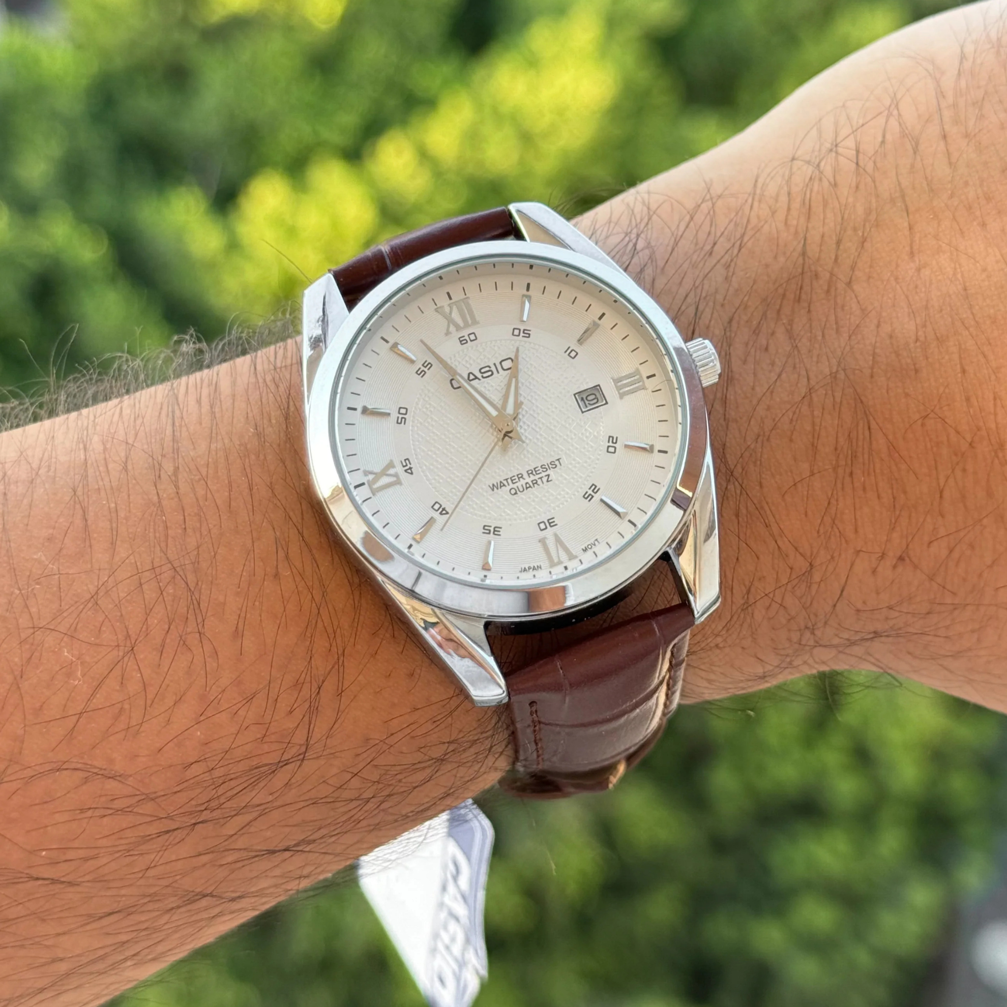 Casio genuine leather swiss