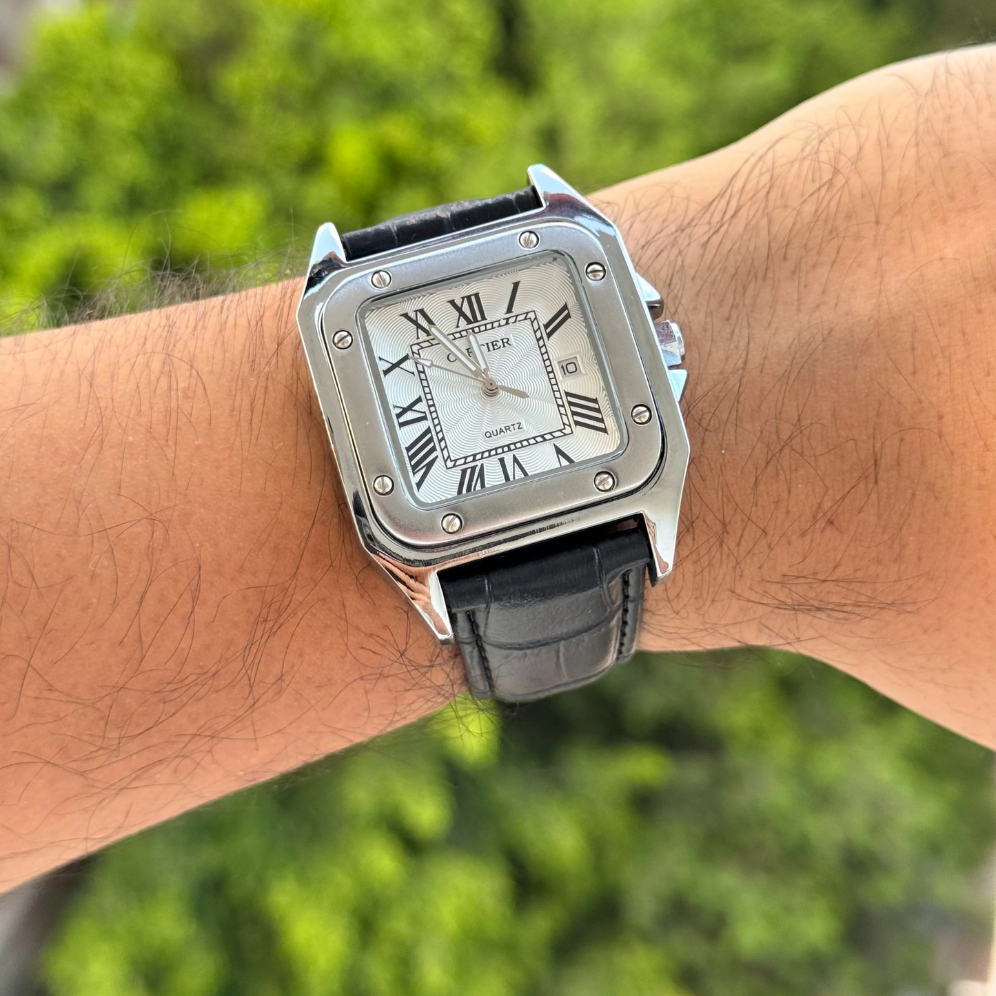 Cartier santos leather
