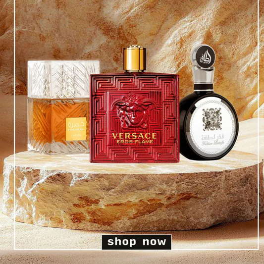 عرض عطر فيرساتشي ايروس + فخر لطافة + خمره ٤٠ مل