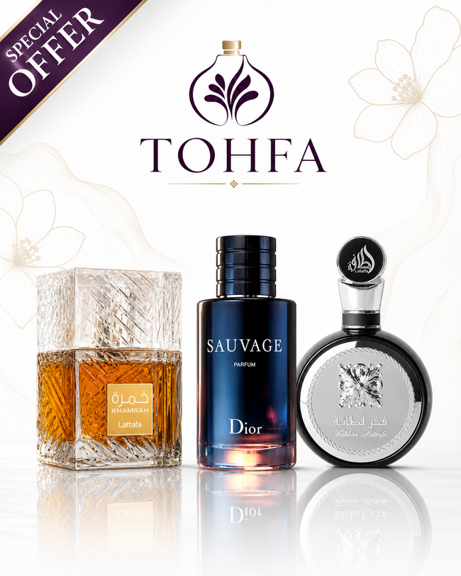 عرض عطر سوفاج100  + فخر لطافة100  + خمره ٤٠ مل