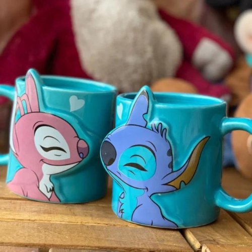 Set OF Ceramic Mug Couples-3 D Stitch