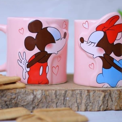 Sun Art Disney Mickey Mouse & Minnie Mouse Pair Mug Mug Set of 2 300ml