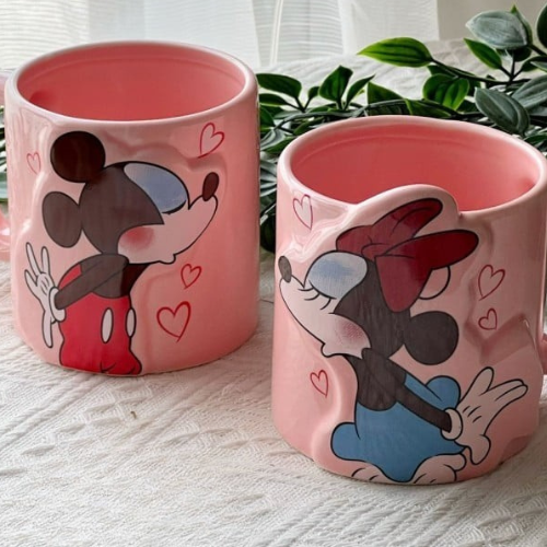 Sun Art Disney Mickey Mouse & Minnie Mouse Pair Mug Mug Set of 2 300ml