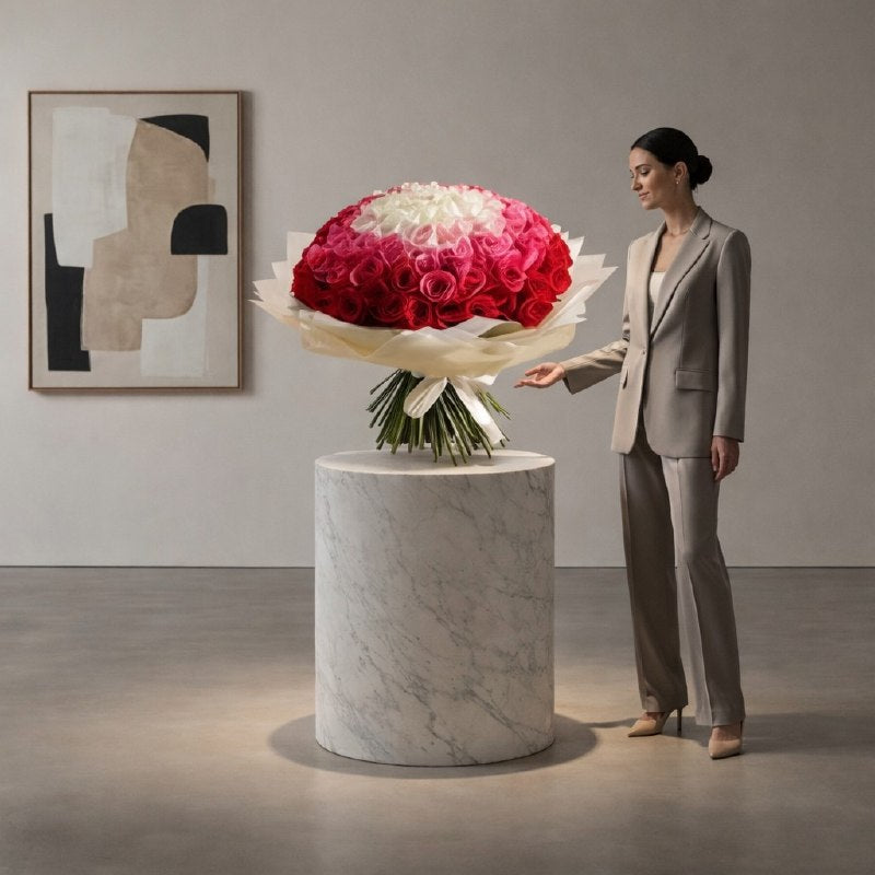 باقة الجوري السيمفوني الأنيق