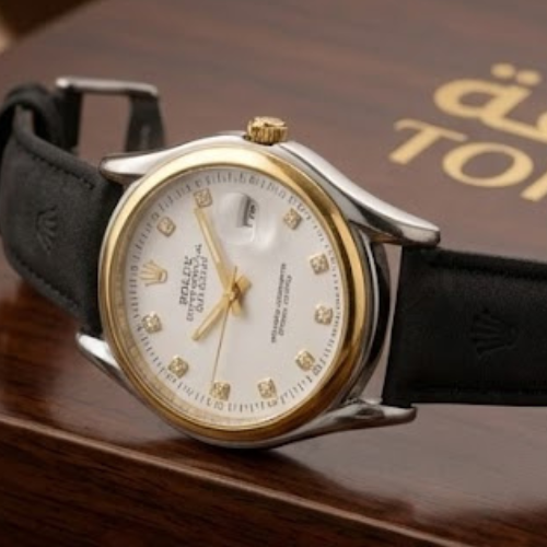 رولكس _ROLEX جلد 