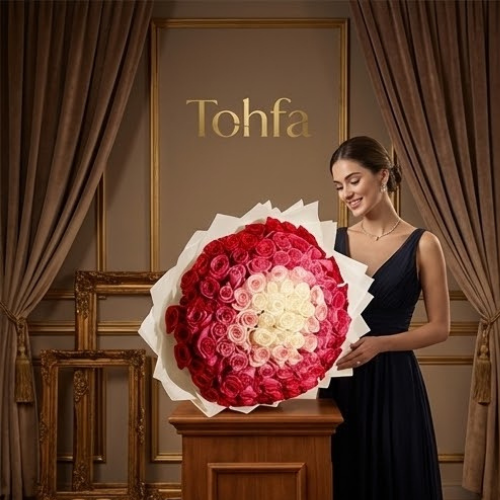 باقة الجوري السيمفوني الأنيق