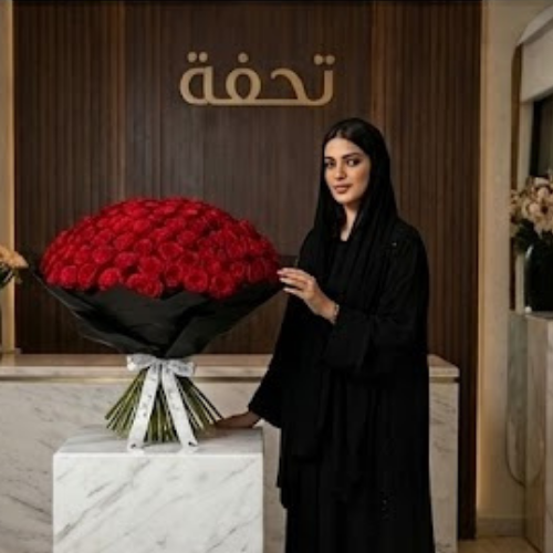 باقة جور احمر مبهرة | 250 زهرة