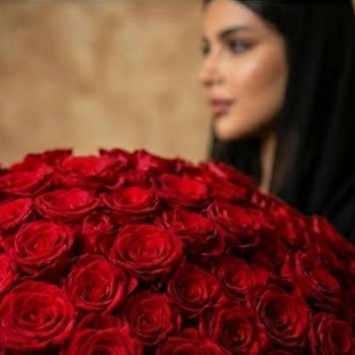 باقة جور احمر مبهرة | 250 زهرة