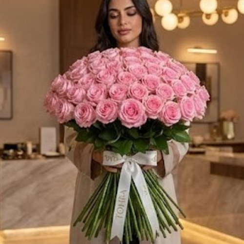 باقة البتلات الناعمة | 150 جوري