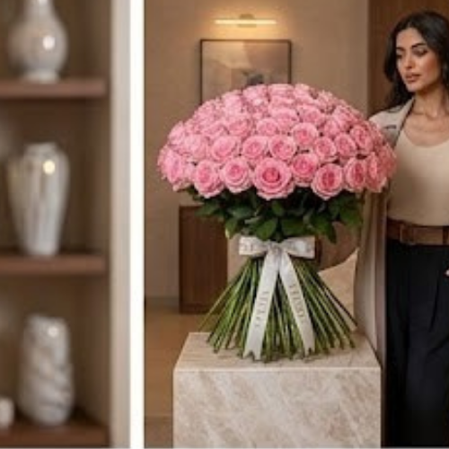 باقة البتلات الناعمة | 150 جوري