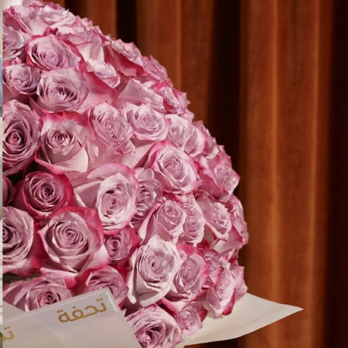 باقة جوري بنفسجي مبهرة | 250 زهرة