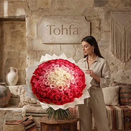 باقة الجوري السيمفوني الأنيق