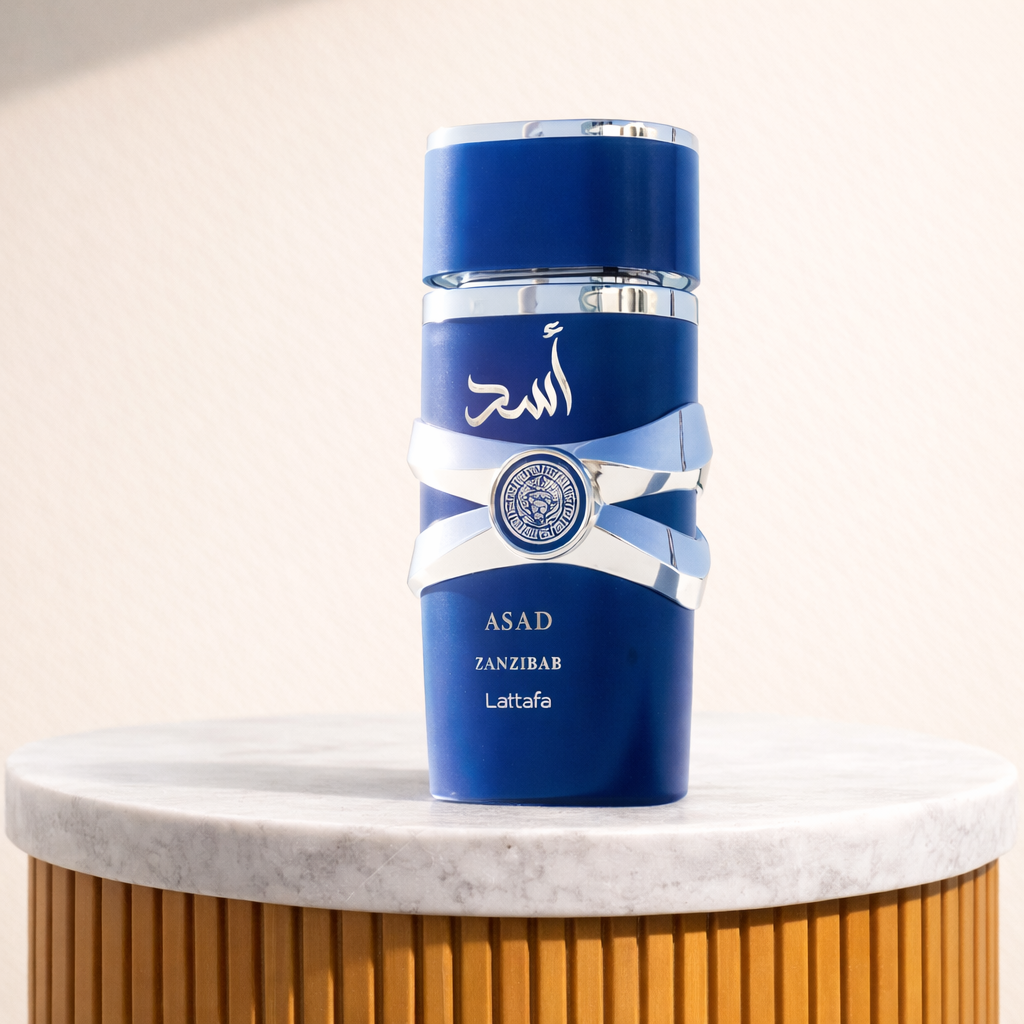 Gift box from Toufa: Casio watch + Asad perfume + Levels wallet + genuine leather belt + blue Toufa box