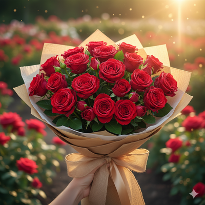 باقات الورد