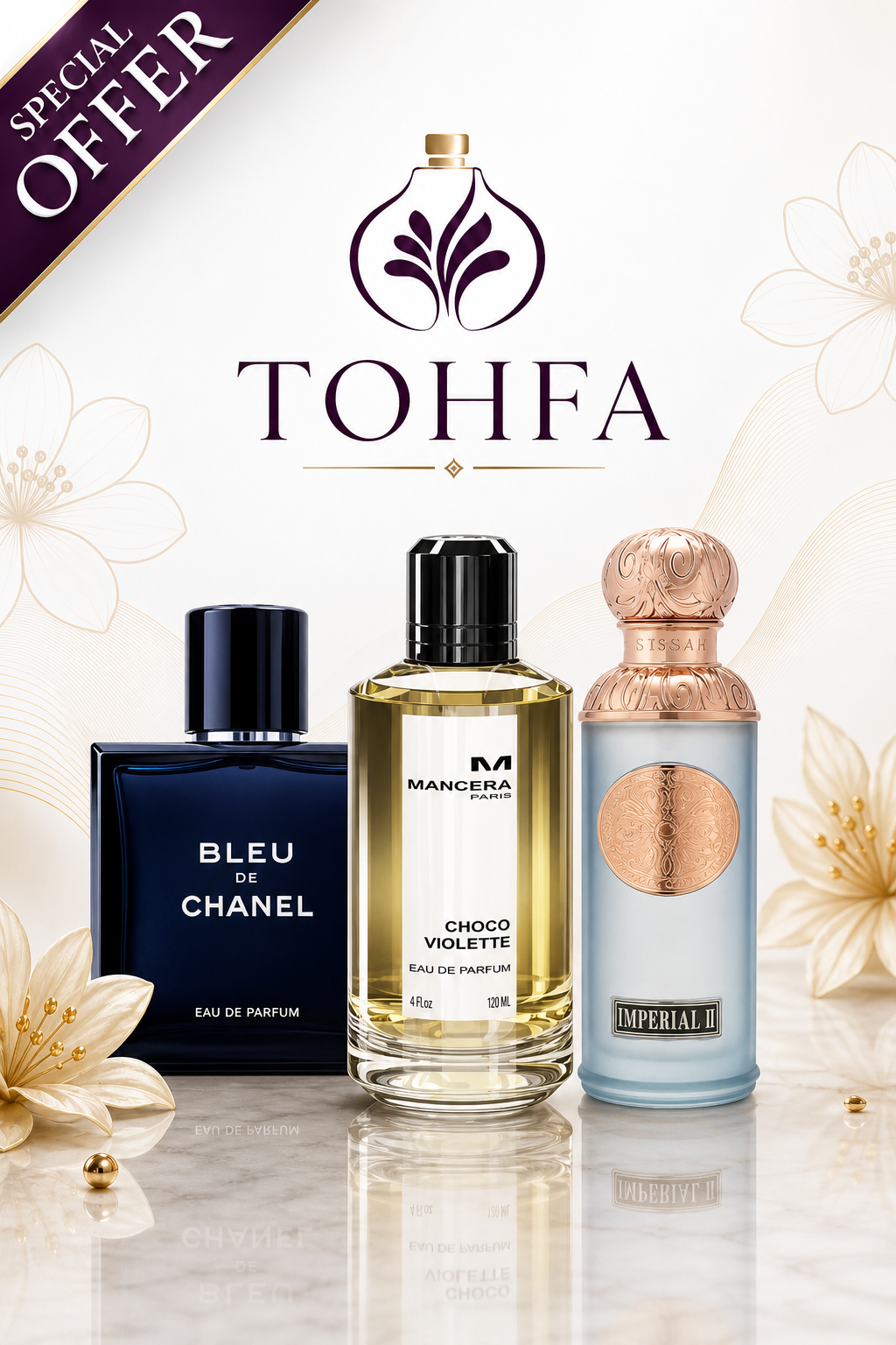 عرض عطر مانسيرا روز فانيلا + قصة امبريال فالي + بلو دي شانيل