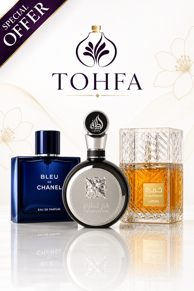 عرض عطر خمرة ٤٠ مل + فخر لطافة + بلو دي شانيل