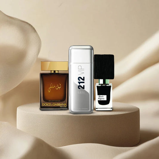 بلاك أفغانو + ٢١٢Vip فضي + دولسي جوبانا ليل ملكي